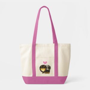 Pomeranian Love (black and tan) Tote Bag