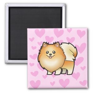 Pomeranian Love Magnet