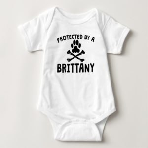Protected By A Brittany Baby Bodysuit