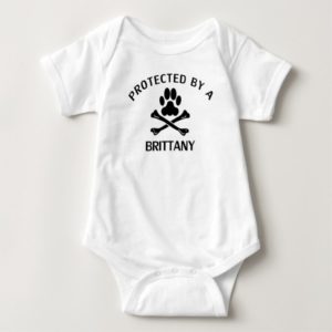 Protected By A Brittany Baby Bodysuit