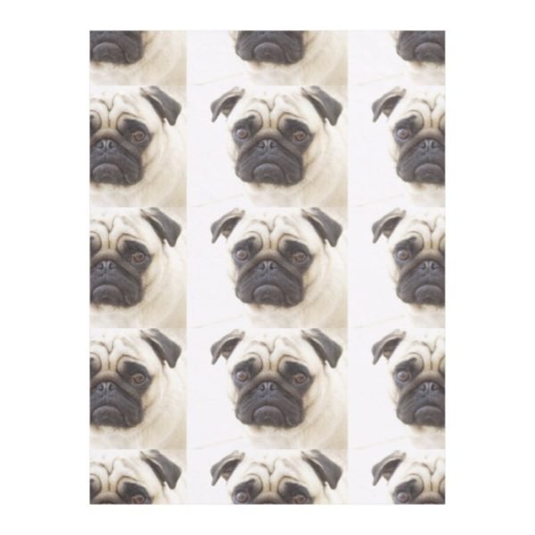 pug-7 fleece blanket