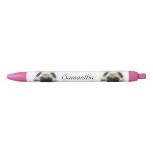 Pug dog Red personalized pen