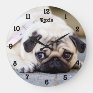 Pug Dog Wall Clock