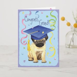 Pug Graduate Card