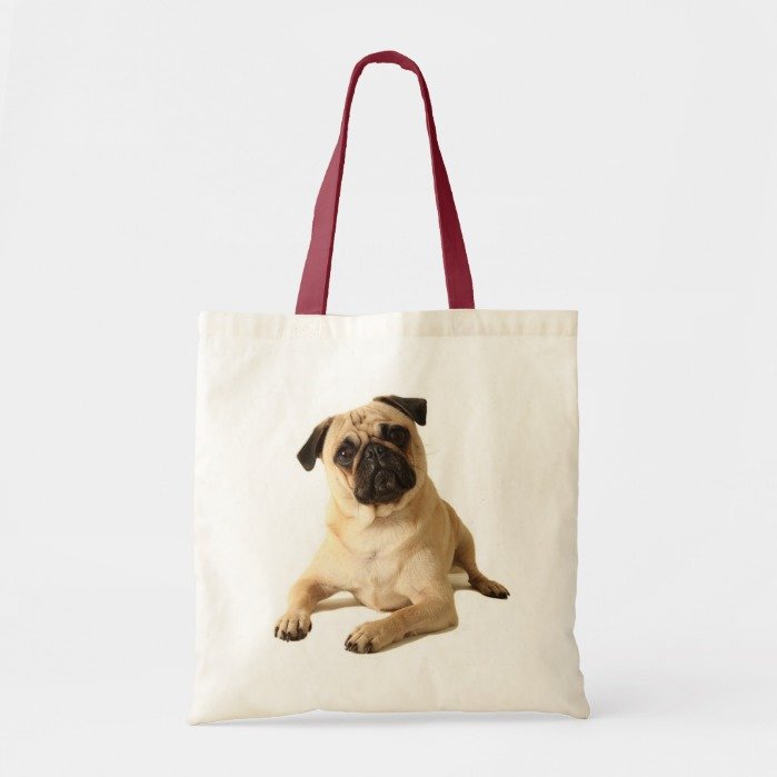 Pug Puppy Dog Canvas Tote Bag