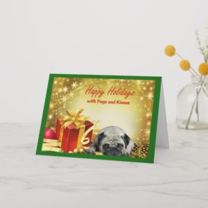 Pugs and Kisses Christmas Card Gifts