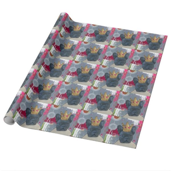 Queen Zoey the French Bulldog Wrapping Paper