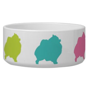 Rainbow Pomeranian bowl
