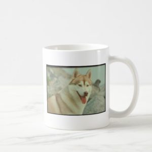 Red Siberian Husky Coffee Mug