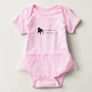 rottweiler baby bodysuit