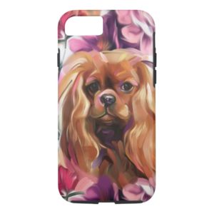 'Ruby' Cavalier dog art phone case