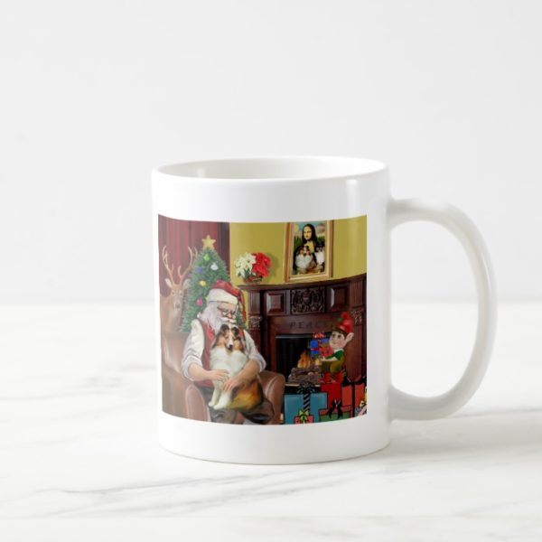 Santa's Sheltie (sw) Coffee Mug