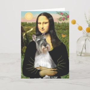 Schnauzer 11N - Mona Lisa Card