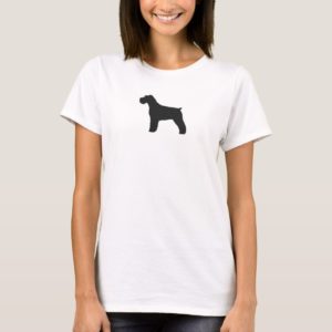 Schnauzer Silhouette with Natural Ears T-Shirt