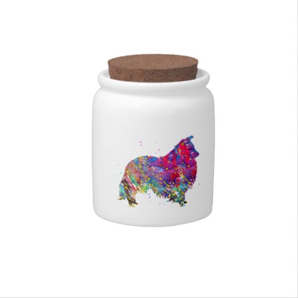 Shetland Sheepdog Candy Jar