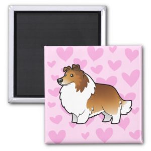 Shetland Sheepdog / Collie Love Magnet