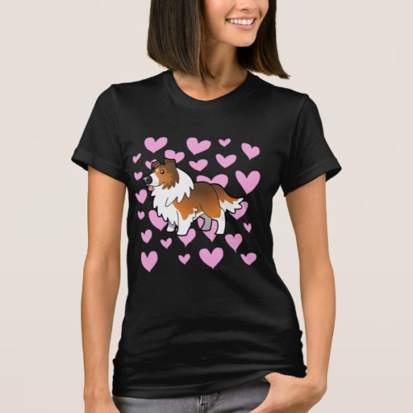 Shetland Sheepdog / Collie Love (sable) T-Shirt