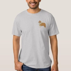Shetland Sheepdog Embroidered T-Shirt