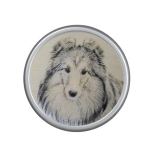 Shetland Sheepdog Painting - Cute Original Dog Art Bluetooth Speaker