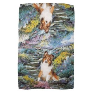 Shetland Sheepdog Sheltie Art Gifts Kitchen Towel