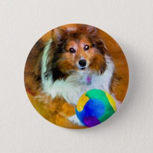 Shetland Sheepdog (Sheltie) Button