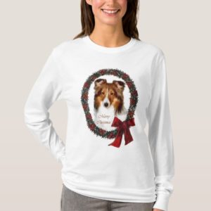 Shetland Sheepdog Sheltie Christmas Gifts T-Shirt