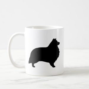 Shetland Sheepdog Silhouettes Coffee Mug