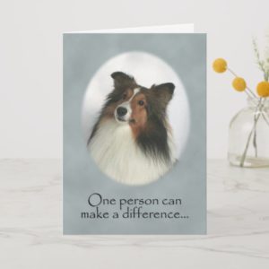Shetland Sheepdog Thank You Card