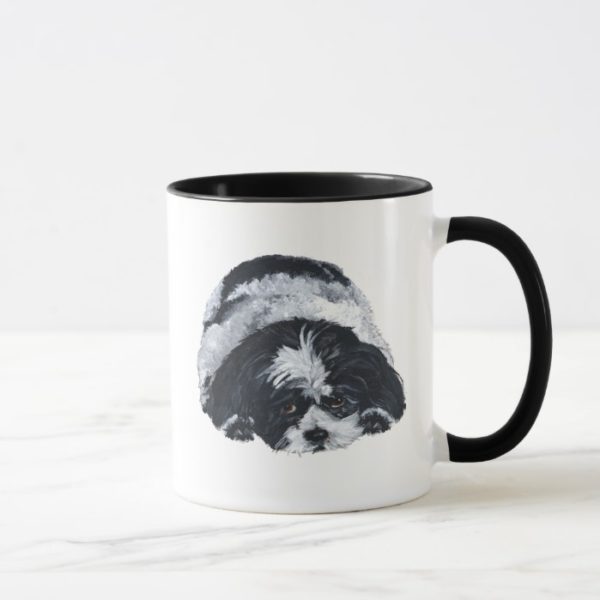 Shih Tzu Black & White Mug
