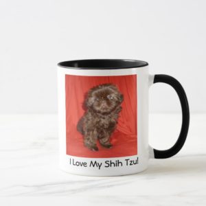 Shih Tzu Chocolate Puppy  Mug
