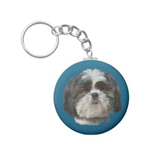 Shih Tzu Dog Keychain