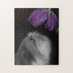 Shih Tzu & Flower Photo Puzzle with Gift Box