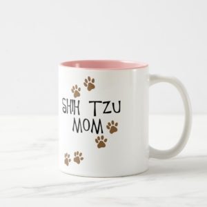 Shih Tzu Mom Two-Tone Coffee Mug