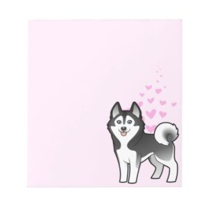 Siberian Husky / Alaskan Malamute Love Notepad