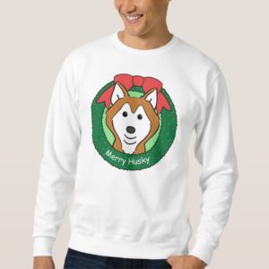 Siberian Husky Christmas Sweatshirt