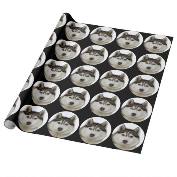 "Siberian Husky dog" Wrapping Paper