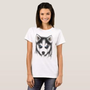 Siberian Husky Face T-Shirt