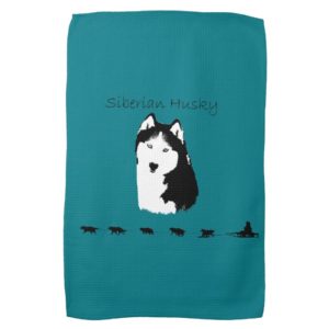 Siberian Husky Kitchen Towel
