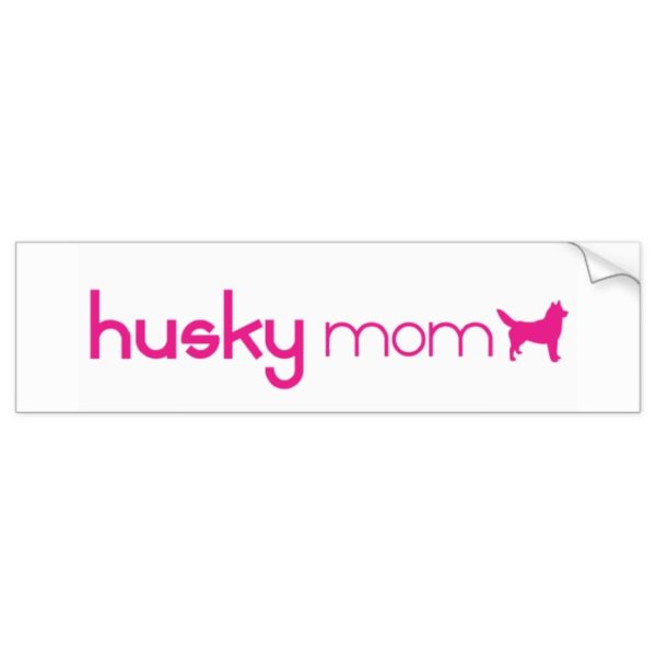 Siberian Husky Mom Bumper Sticker