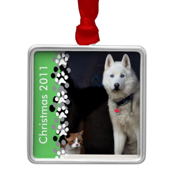 Siberian Husky Photo Metal Ornament