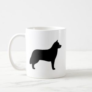 Siberian Husky Silhouettes Coffee Mug