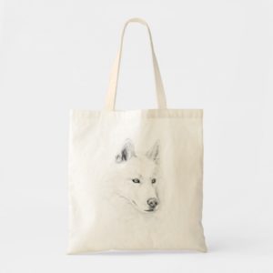 Siberian Husky Sketch Tote Bag