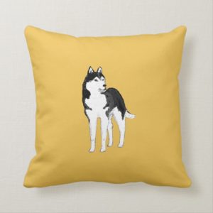 Siberian Husky throw pillows or cushions