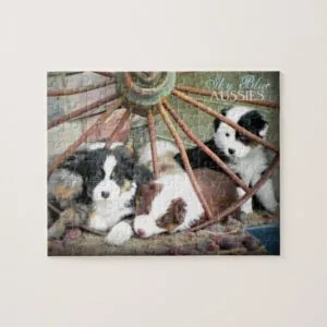 Sky Blue Aussies PUPPY Puzzle