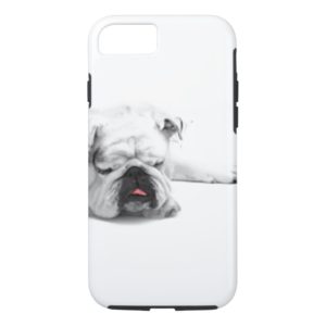 Sleeping English Bulldog iPhone 7 Tough Case