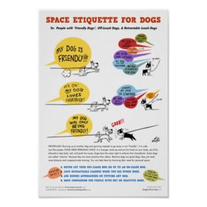 Space Etiquette For Dogs Poster - 22 x 32"