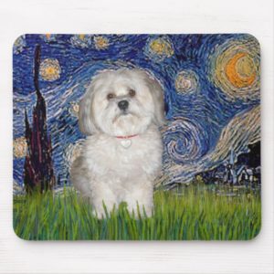 Starry Night - Havanese (F) Mouse Pad