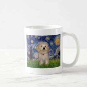 Starry Night - Havanese Puppy Coffee Mug