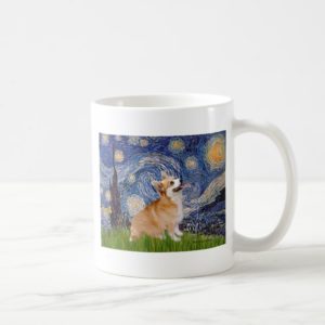 Starry Night - Pembroke Welsh Corgi 7b Coffee Mug