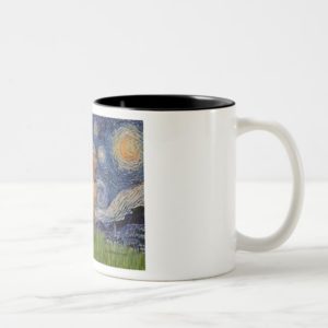 Starry Night - -Viszla 2 Two-Tone Coffee Mug